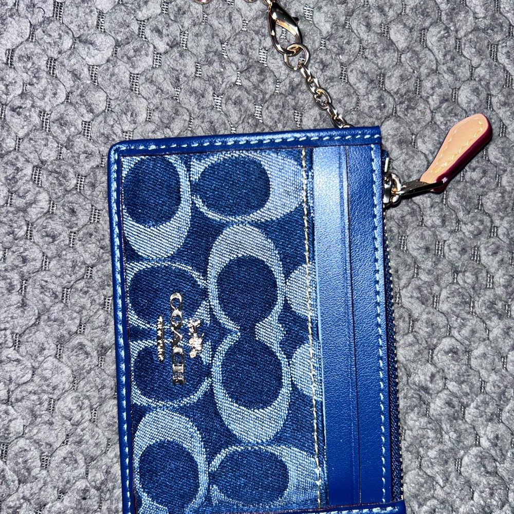 Coach Blue Card Holder